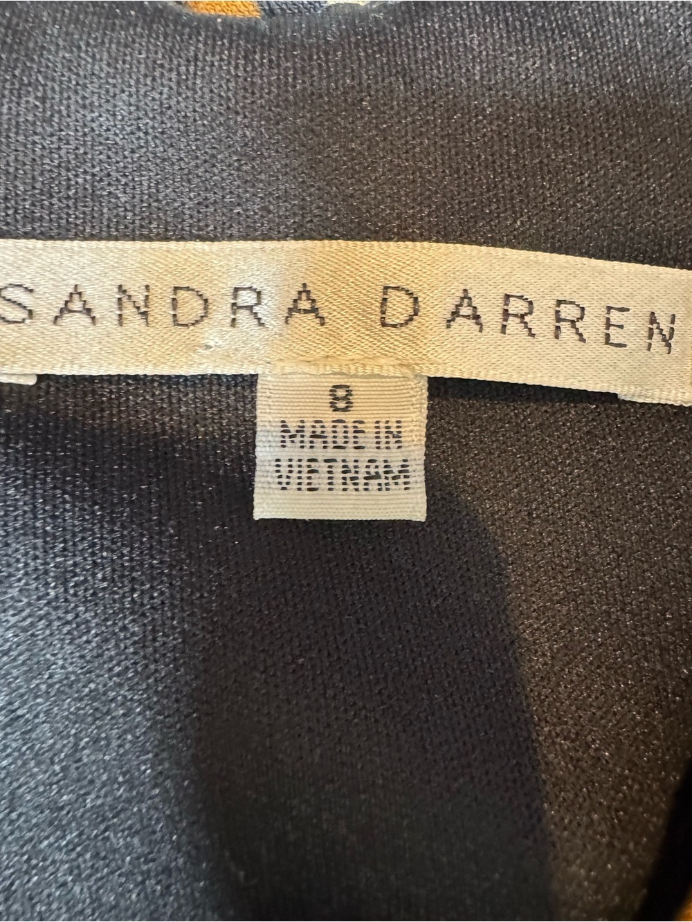 Sandra Darren Black Sleeveless Fit & Flare Dress Size 8 - Picture 8 of 9